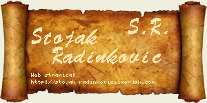 Stojak Radinković vizit kartica